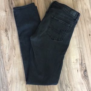 America Eagel Black Super Stretch Skinny Jeans